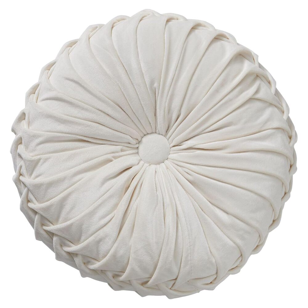 5686 Round Throw Pillow Velvet Home Decoration Soft Pleated Pumpkin Round